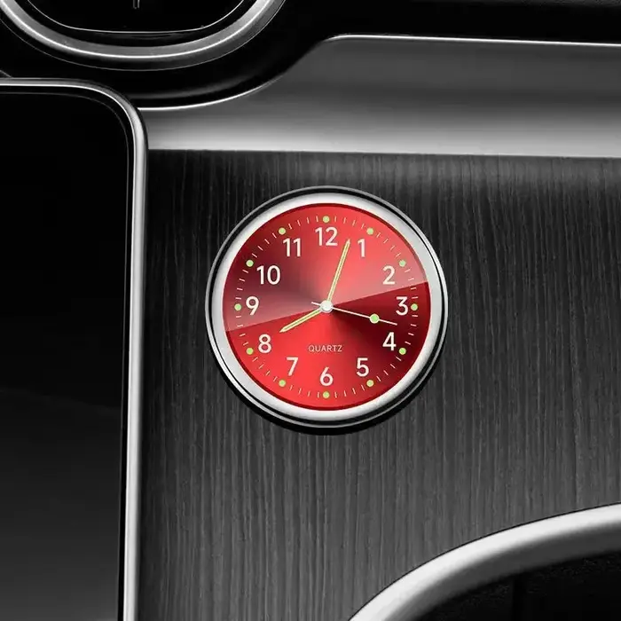 Mini montre Mini horloge à Quartz émettant de la lumière horloge électronique étanche vélo moto montre tableau de bord voiture horloge