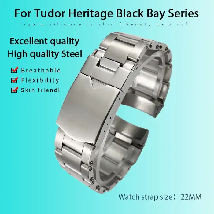Bracelet de montre en acier inoxydable 316L