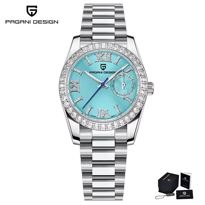 PAGANI DESIGN 2026 Nouvelle montre-bracelet pour femme de 32 mm, élégante, de luxe, à quartz, pour f