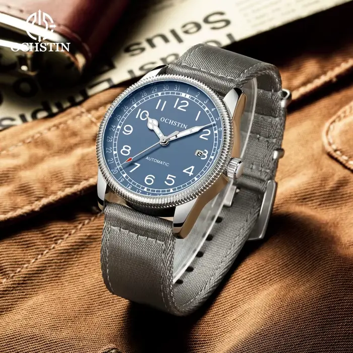 Montre OCHSTIN Mecanique Hommes Retro Red Luxe Cuir Bracelet Haut De Gamme Mode Occasionnels Speciales