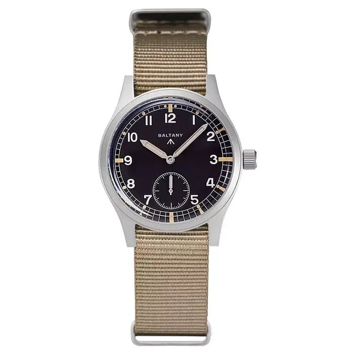 Baltany S2019 – montre à Quartz D12 pour hommes, montre militaire de la seconde guerre mondiale, 36m