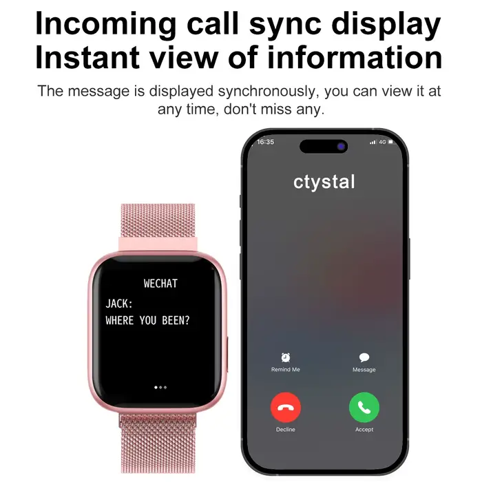 Montre intelligente de sport étanche pour femme avec suivi de la santé et du sommeil pour des entraînements efficaces et des journées bien organisées