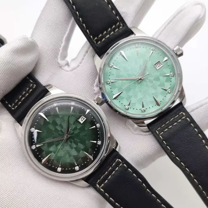 Montre mécanique automatique vintage homme bracelet en cuir noir résistance à l'eau boîtier en acier inoxydable élégance masculine occasionnels spéciaux