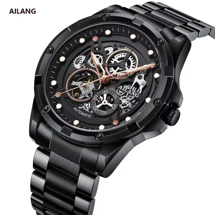 Montre homme Ailang entièrement automatique à mouvement mécanique