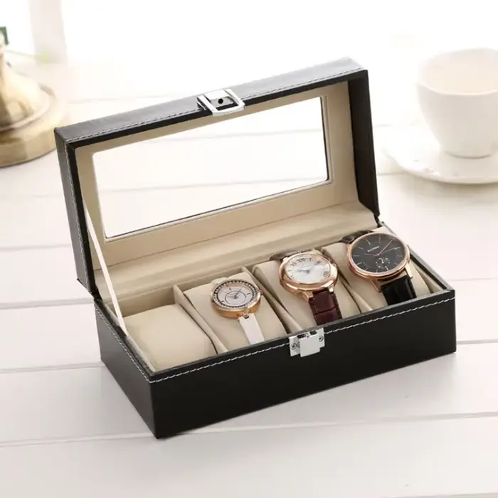 Boîte à montres en cuir pour la maison