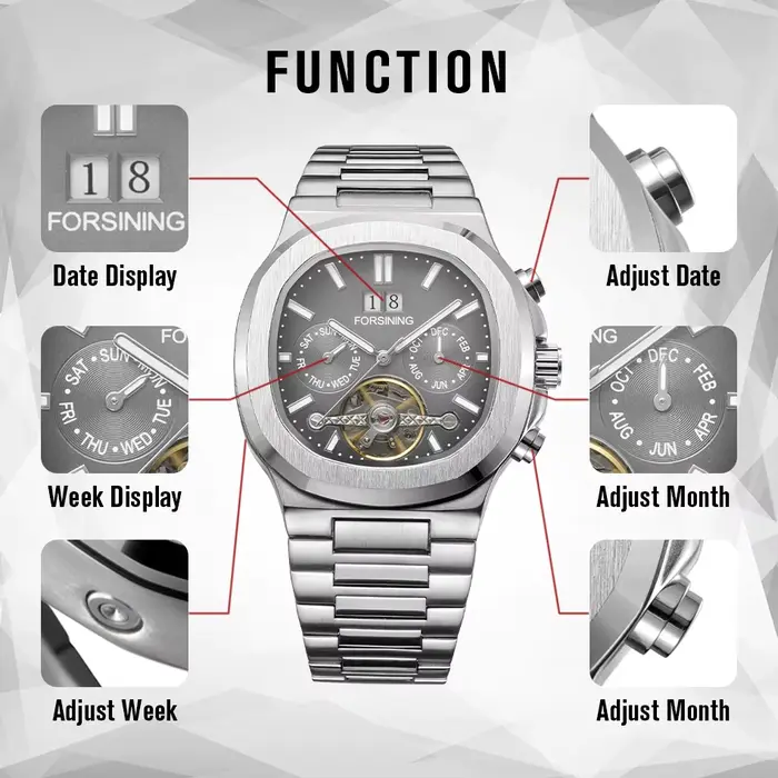 FORSINING – montre-bracelet de luxe pour hommes