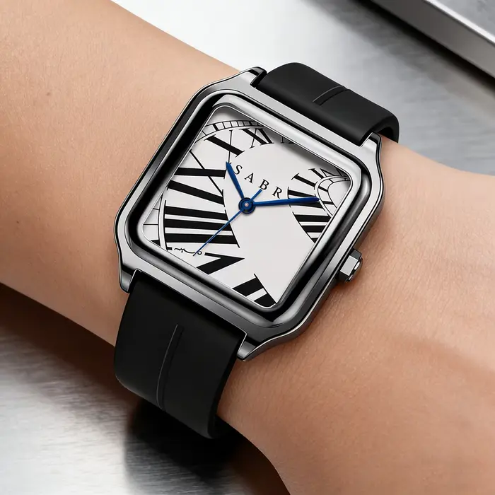 Montre numérique romaine créative Sabr