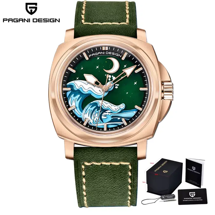 PAGANI DESIGN NH35 montre mécanique entièrement automatique mode luxe hommes saphir garantie étanche