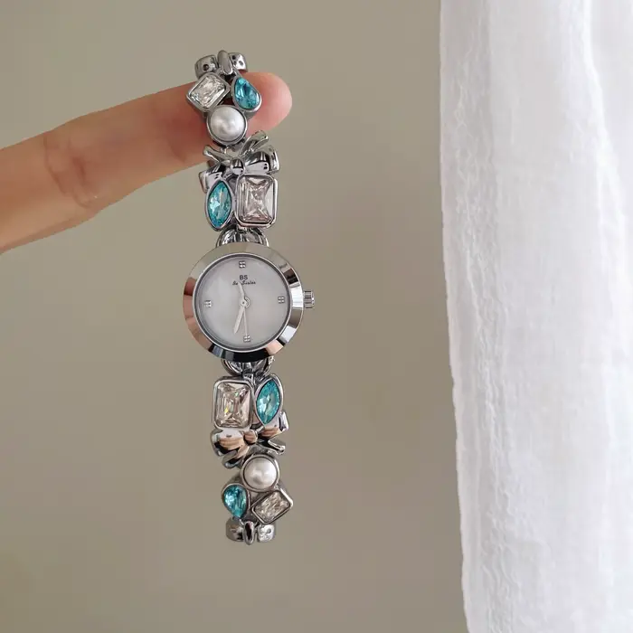 Montre-Bracelet bleu pour femmes, minimaliste, mode, haute qualité, Quartz, nouvelle montre-Bracelet