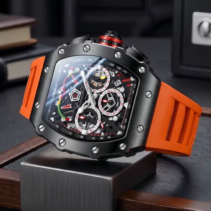 ONOLA 2021 Top marque montre hommes de luxe multifonctionnel lumineux étanche sport chronographe montres à Quartz horloge Relogio
