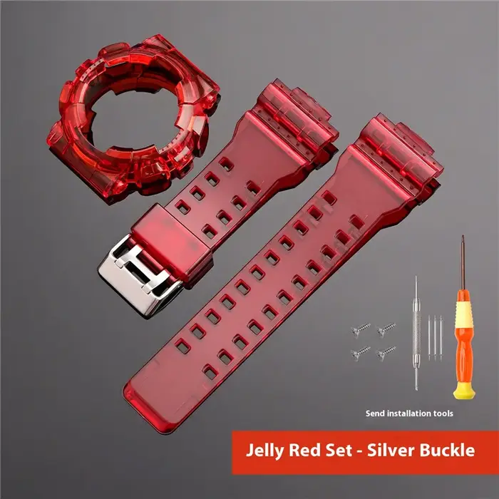 Bracelet en résine pour Casio G-Shock GA-100-140 GD-100-120 GAX-100 GLS-100 10 couleurs à choisir pour hommes femmes occasions sportives urbaines