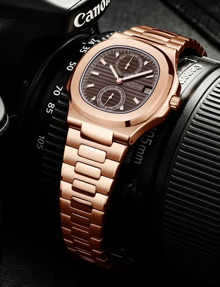 Montre DIDUN Style Affaires Quartz Résistante à L'eau Pour Hommes Occasions Professionnelles
