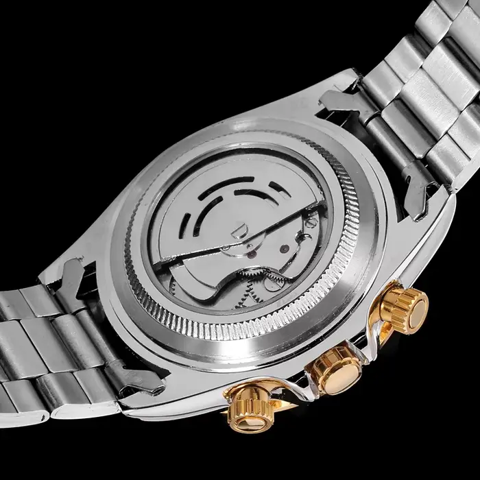 Montre Jaragar luxe multifonctionnelle automatique homme vintage résistante à l'eau multifonctionnelle occasions spéciales