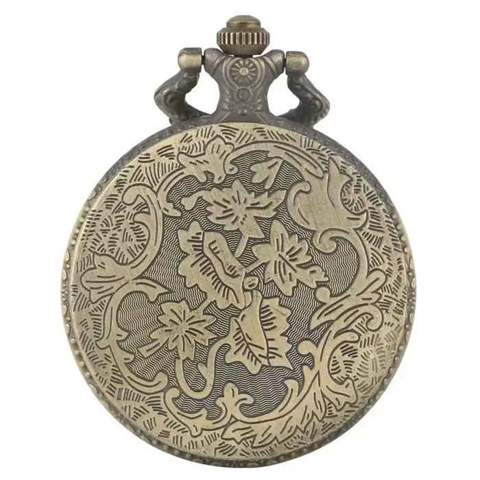 Rétro Antique Iran Cyrus le grand d'iran pendentif montre De poche à Quartz pour hommes femmes chiffre arabe horloge Reloj De Bolsillo