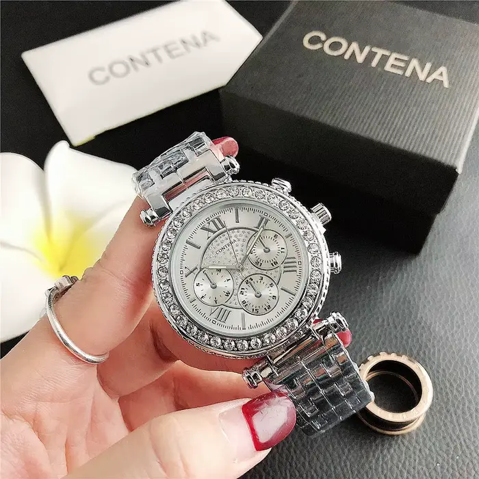 Nouvelle montre-bracelet pour femme, mouvement quartz, style mode et décontracté, résistance aux chocs, fermoir pliant sécurisé, argentée, or et rose