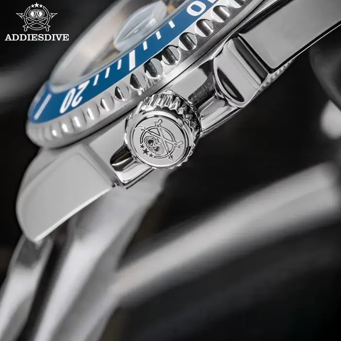 ADDIESDIVE montres pour hommes Date 200M étanche en acier inoxydable 316L C3