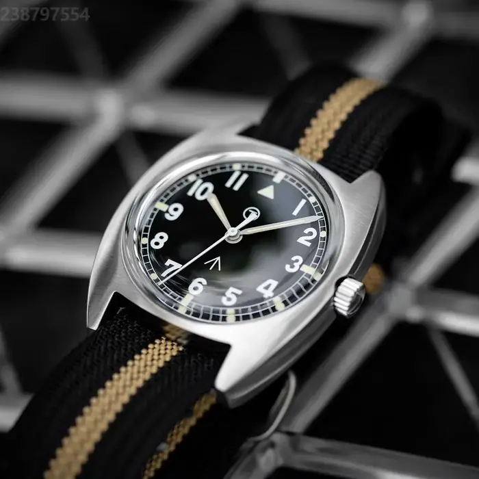 RDUNAE RA02 montre à Quartz militaire K1 verre minéral acier inoxydable montres lumineuses Vintage G10 36mm hommes montre-bracelet reloj hombre