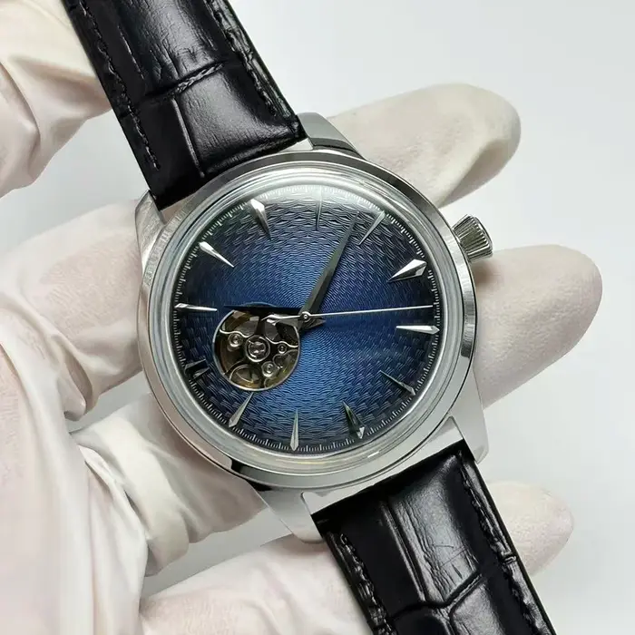 Montre ronde automatique mécanique rétro pour homme NH38