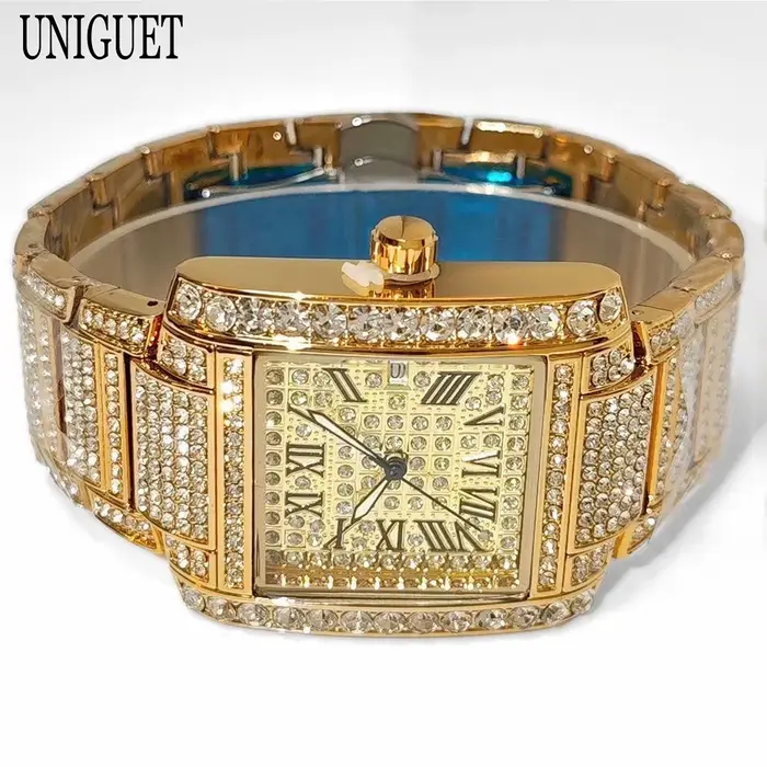 Umy GUET-Montre à Quartz de Luxe pour Homme