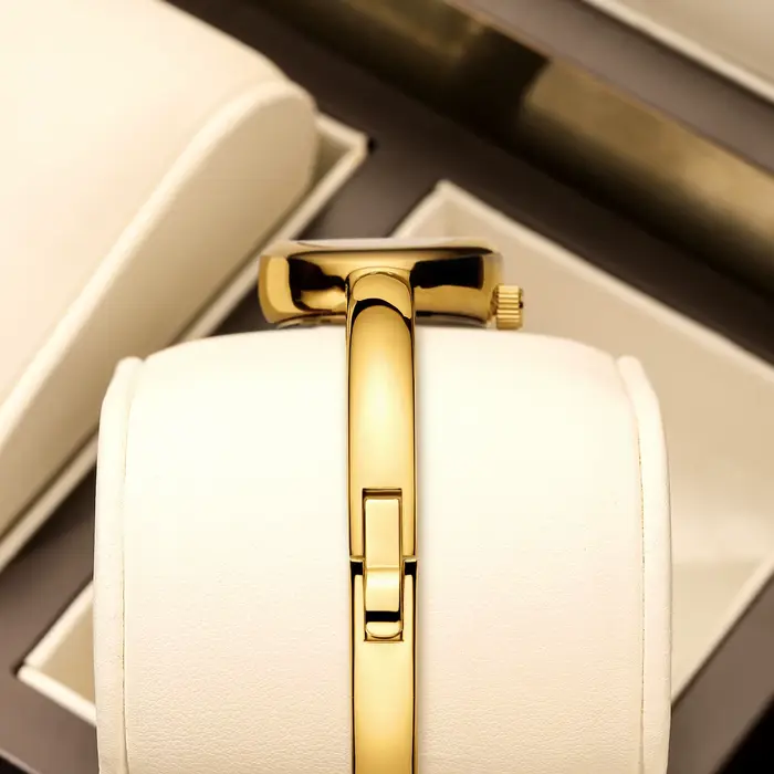 Montre à quartz résistante à l'eau pour femmes : montre-bracelet minimaliste à cadran ovale (cadeau)