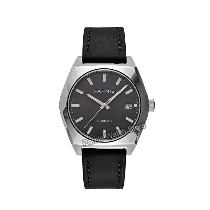 Parnis – montre pour hommes, 40mm, NH35, cadran à marques lumineuses automatiques, boîtier en acier