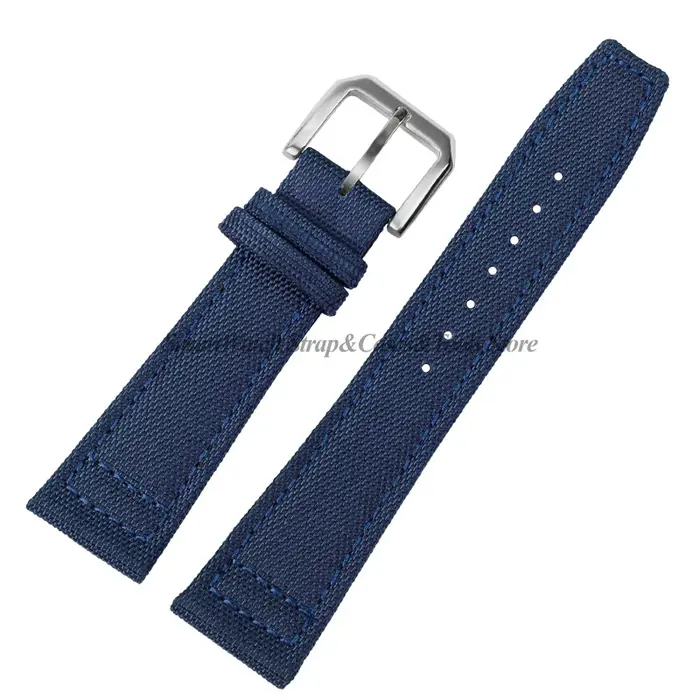 Toile bracelet de montre en cuir véritable pour IWC pilote Portugal PORTOFINO 20mm 21mm 22mm Nylon
