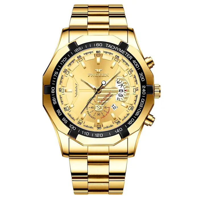 FNGEEN hommes montres à Quartz Concept de mode cadran décoratif décontracté militaire sport montre-bracelet étanche