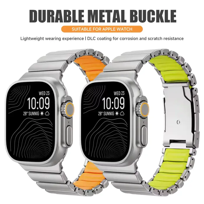 Bracelet en titane pour Apple Watch Ultra 3/2 49 mm 46 mm 45 mm 44 mm