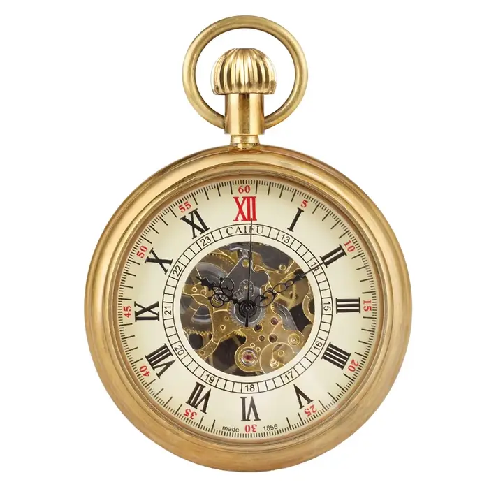Montre de poche mécanique sans capuchon pour homme