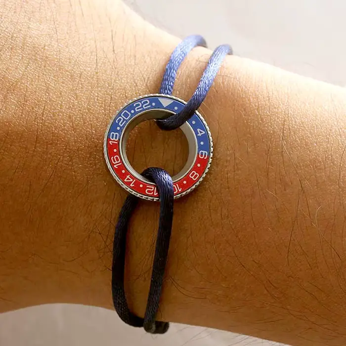 GMT montres compteur de vitesse lunette roue dentée corde Bracelet