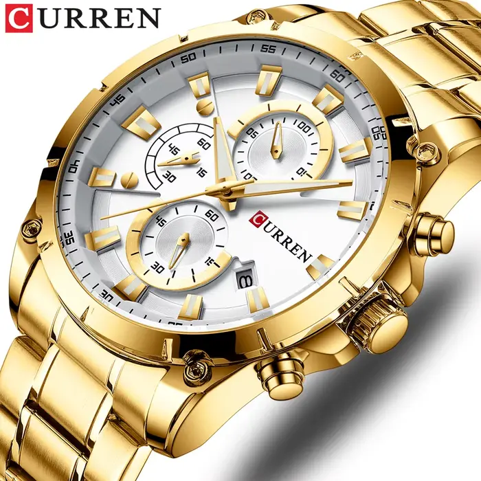 Montres pour hommes, marque de luxe haut de gamme CURREN