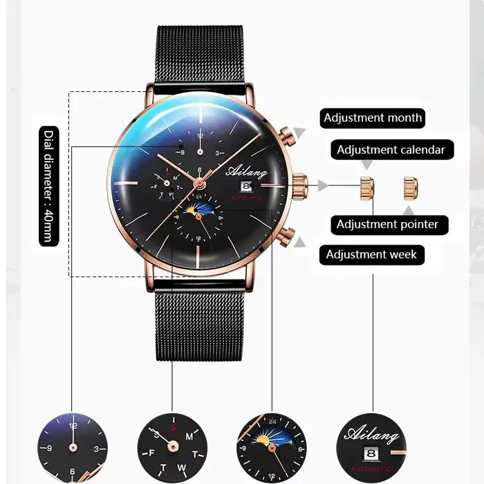 Hommes AILANG montre haut de gamme marque