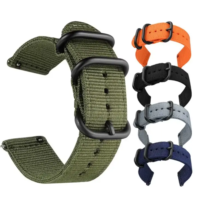 Bracelet en toile NATO pour Suunto 9 Baro 7 Spartan Garmin Venu X1 élégant pour femmes et hommes occasionnels sportifs quotidiens