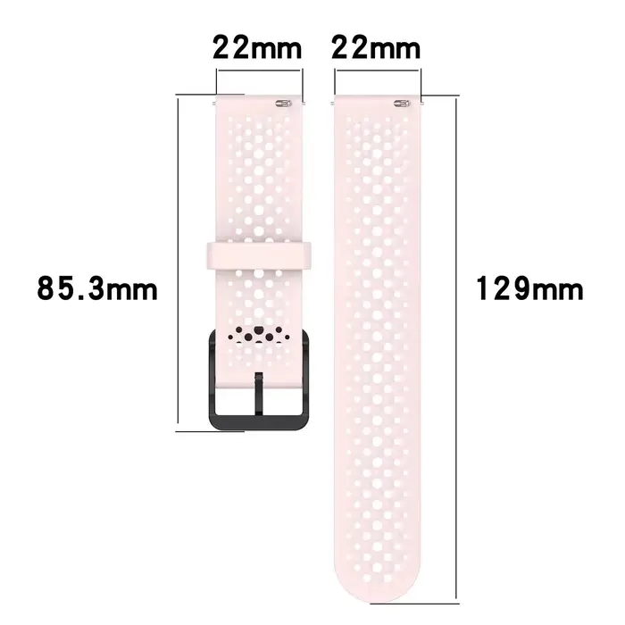 Bracelet en Silicone coloré de 20mm pour Withings ScanWatch 2 42mm/ScanWatch 42mm Sport Correa
