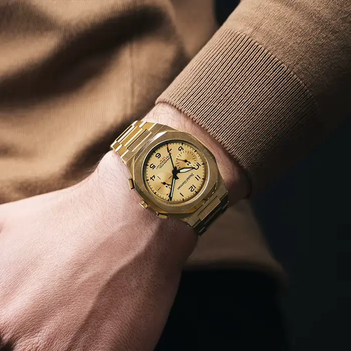 Montre Daniel Gorman élégante et multifonctionnelle résistante à l'eau pour homme avec affichage analogique-digital et date automatique