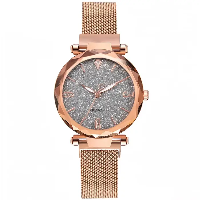 Montre pour femme, marque haut de gamme, luxe, ciel étoilé magnétique, montre-bracelet pour femme, b