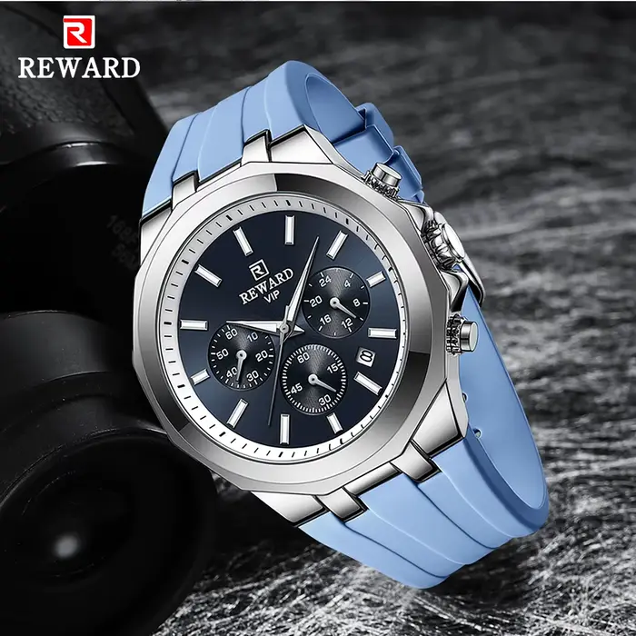 Récompense hommes montres haut de gamme marque étanche Sport montre-bracelet chronographe Quartz militaire véritable Relogio Masculino