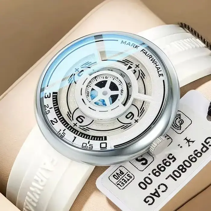 MARK FAIRWHALE montre à Quartz pour hommes Design Original élégant bracelet en Silicone résistant à l'eau montre-bracelet de sport lumineuse décontractée