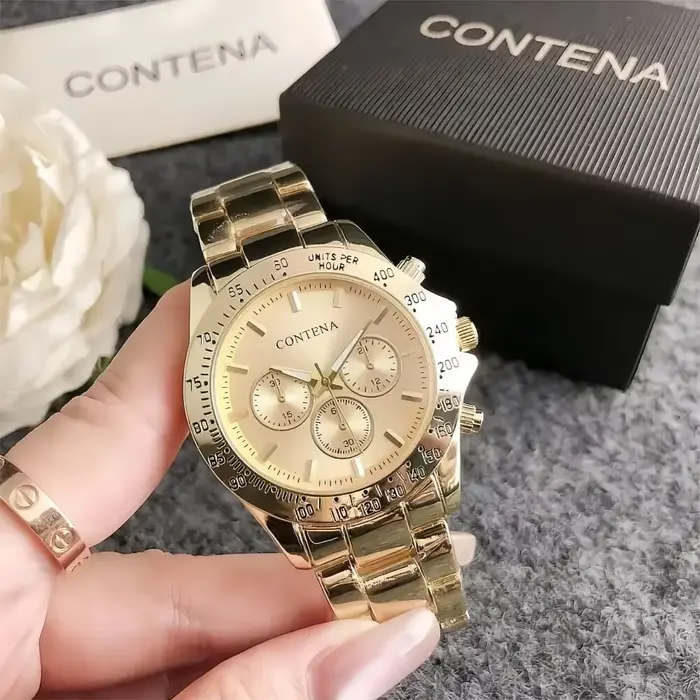 Montre femme TINUORA en acier inoxydable quartz élégante pour femmes occasions spéciales style luxueux