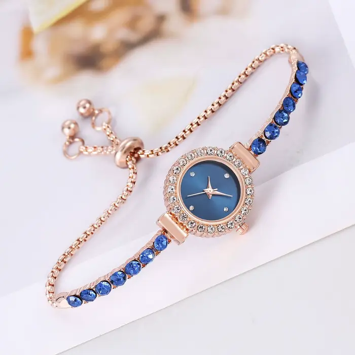 Montre à quartz analogique exquise pour femme