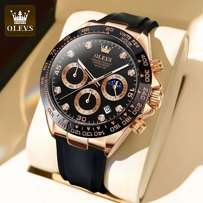 Montre à Quartz de Luxe pour Homme