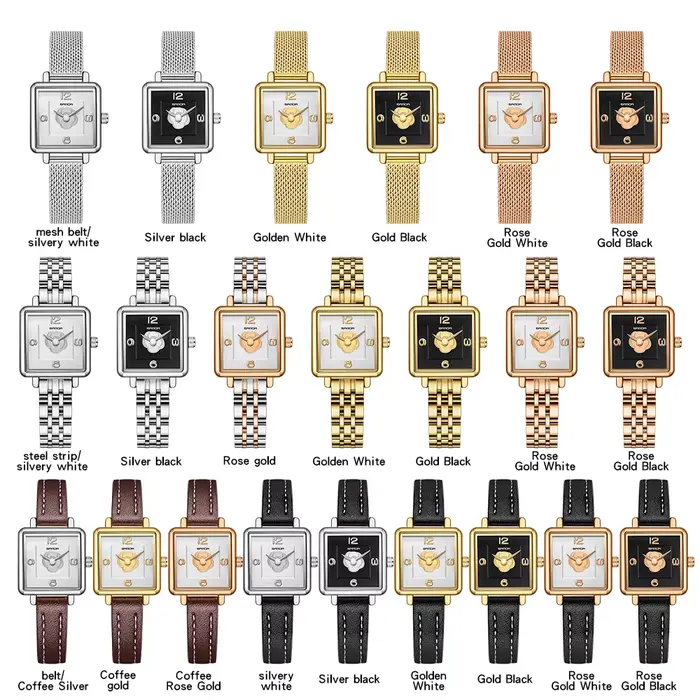 Montres pour femmes pour femme en acier inoxydable dames montre minimaliste fille horloge en plein air voyage