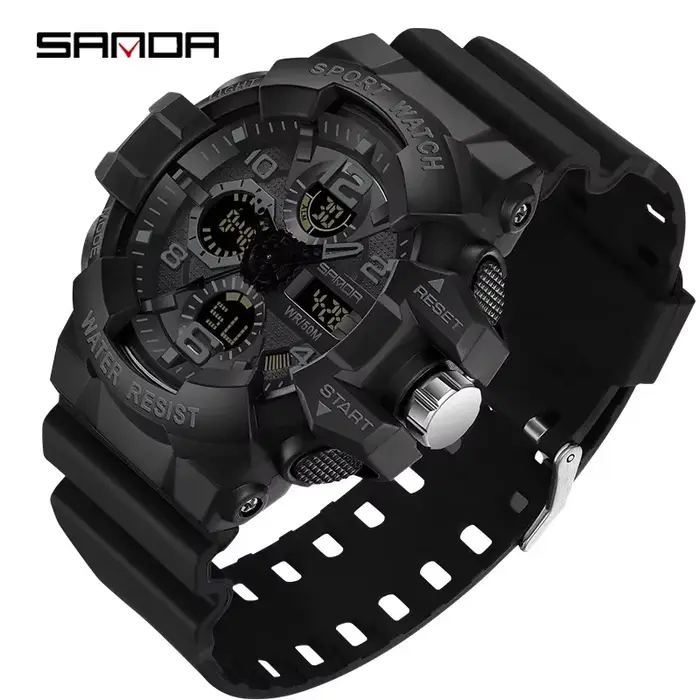 SANDA – montre militaire G-Style pour hommes