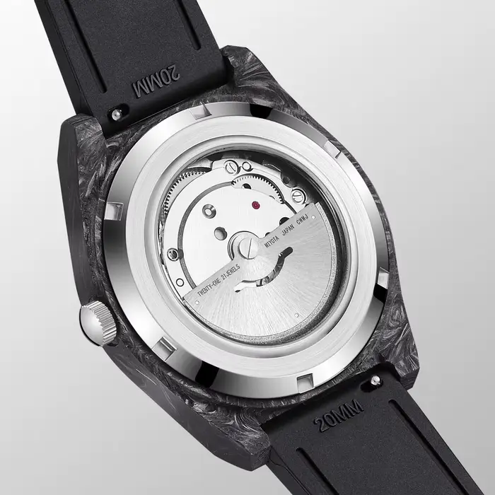 Montre mécanique automatique en fibre de carbone ultra légère Salute Classics pour hommes