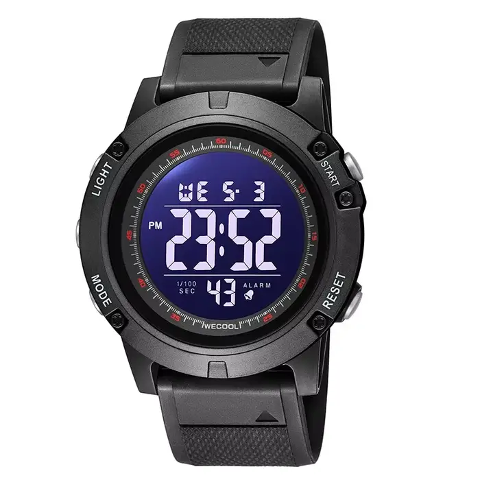 WECOOL W-601 Montre de sport analogique numérique à double affichage pour hommes - Étanche 50M, rétr