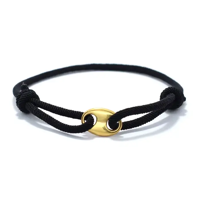Bracelet en corde fait à la main pour hommes, coulissant, réglable, plage, nautique, Marine, accesso
