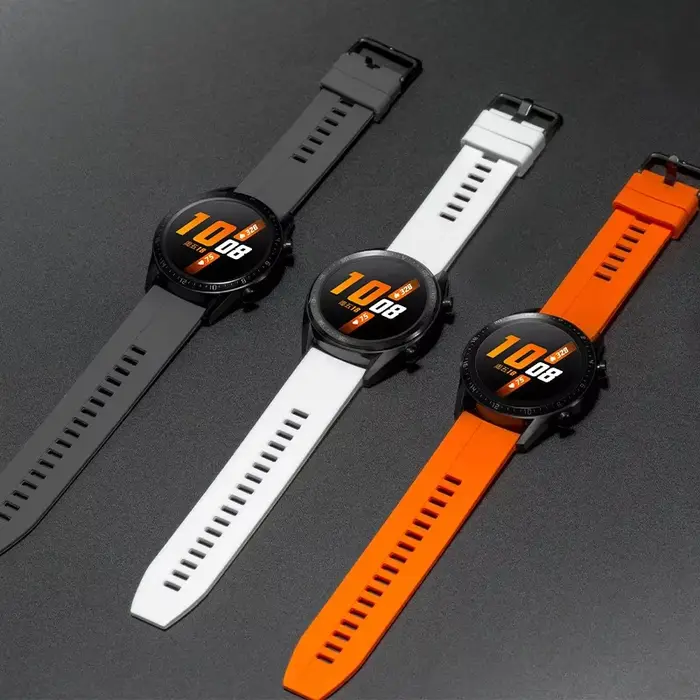 Bracelet de montre en silicone étanche à dégagement rapide