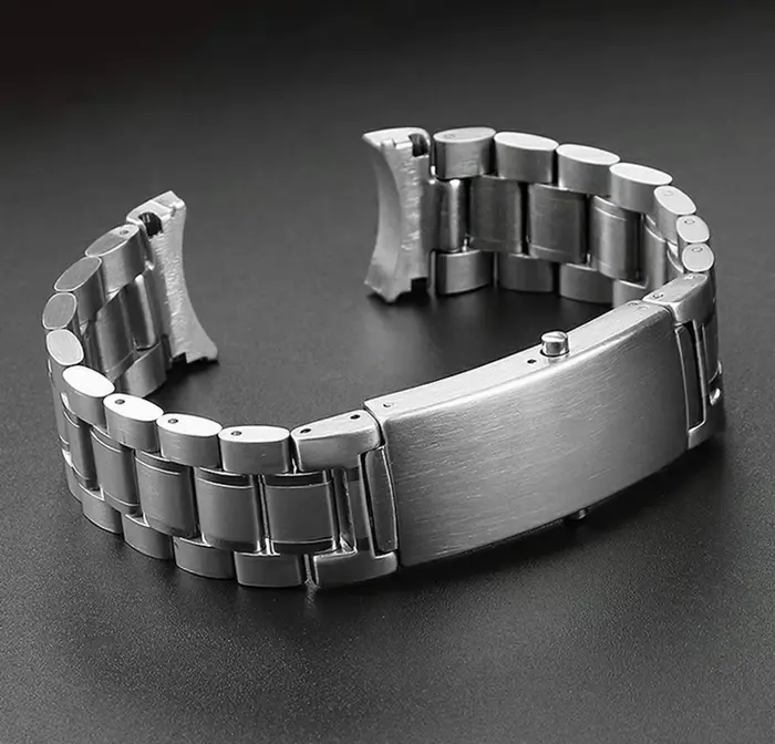 Bracelet de montre en acier inoxydable solide pour homme