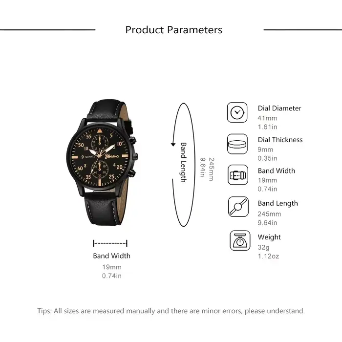 Reloj zones bre-Montre-bracelet à quartz en cuir pour homme d'affaires