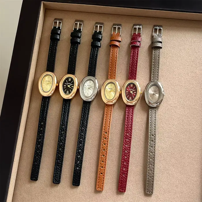 Nouvelle montre pour femme à cadran ovale